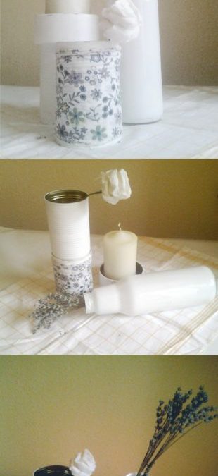 DIY – Ce putem face cu vopsea lavabila si sticle